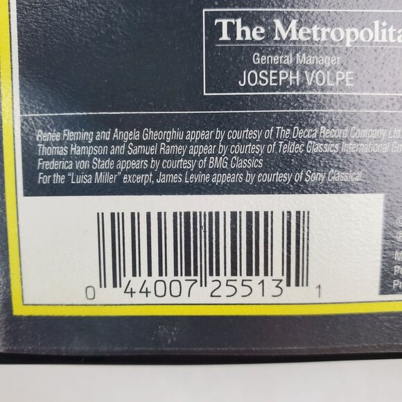 James Levine's 25th Anniversary Metropolitan Opera Gala VHS 1996 - Picture 2 of 7